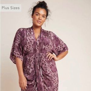 Anthropologie Mischa Dolman Midi Dress Sz 24 Plus 003
